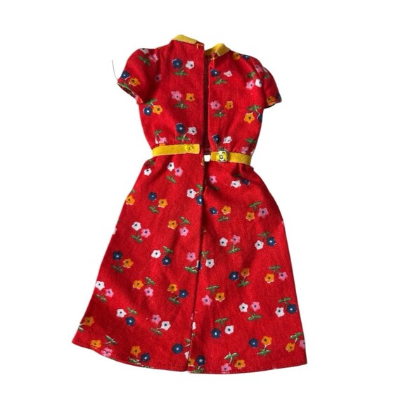Vintage Mattel Barbie Rare Starr Red Floral Dress Teen Tracy Kelley 1979 - Picture 2 of 2